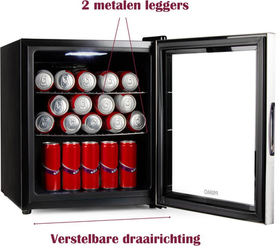 PRIMO Drankkoelkast - Minibar - Mini Koelkast - Glazen deur