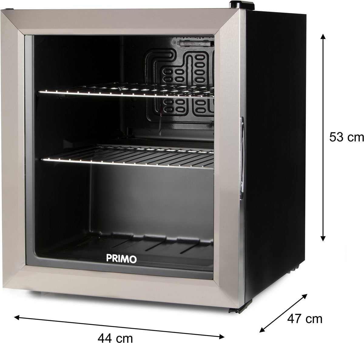 PRIMO Drankkoelkast - Minibar - Mini Koelkast - Glazen deur