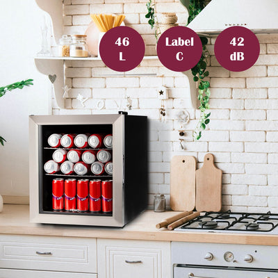 PRIMO Drankkoelkast - Minibar - Mini Koelkast - Glazen deur