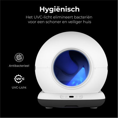 Automatische Kattenbak Met Camera - Zelfreinigende Kattenbak - Inclusief App - Met kattenbakmat en 3 rollen opvangzakjes - 82L XXL- Zedar K1200+
