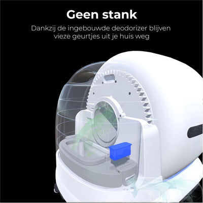 Automatische Kattenbak Met Camera - Zelfreinigende Kattenbak - Inclusief App - Met kattenbakmat en 3 rollen opvangzakjes - 82L XXL- Zedar K1200+