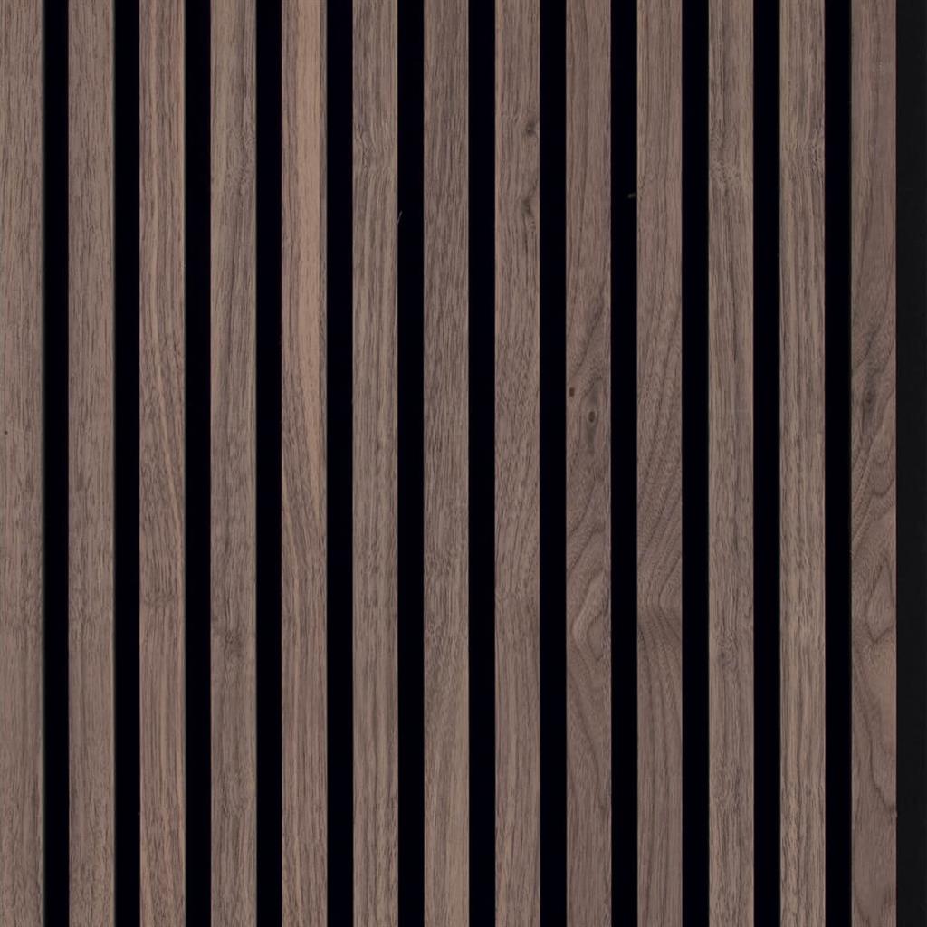 "Dark Oak" - Akoestisch wandpaneel 280x60cm