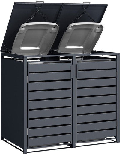 Stijlvolle Container ombouw - Containerberging voor 2 of 3 afvalbakken