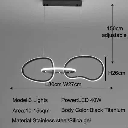 Aurelios Hanglamp – Dimbare LED – 3 t/m 6 Spots