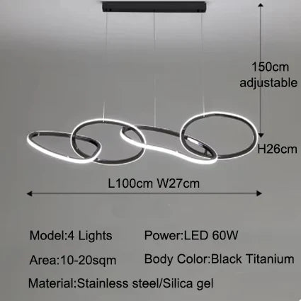 Aurelios Hanglamp – Dimbare LED – 3 t/m 6 Spots