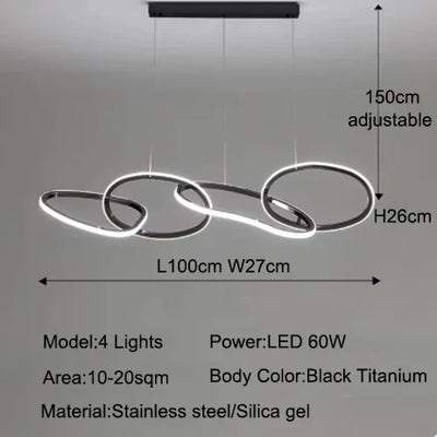 Aurelios Hanglamp – Dimbare LED – 3 t/m 6 Spots