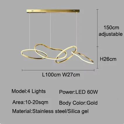 Aurelios Hanglamp – Dimbare LED – 3 t/m 6 Spots