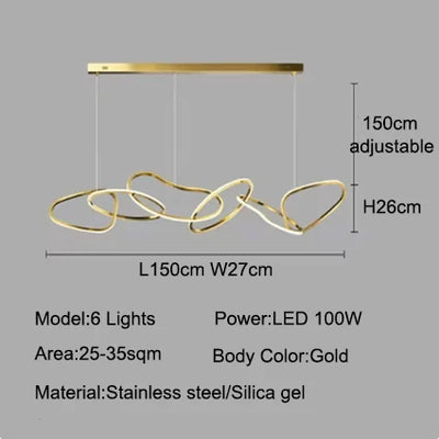 Aurelios Hanglamp – Dimbare LED – 3 t/m 6 Spots