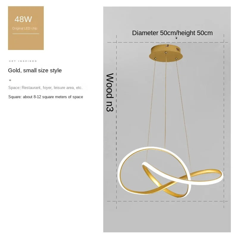 Moderne Scandinavische hanglamp – Klaverontwerp