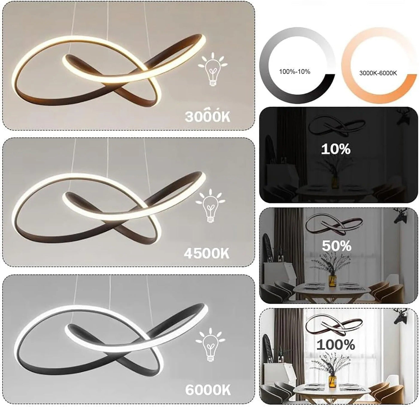 Moderne Scandinavische hanglamp – Klaverontwerp