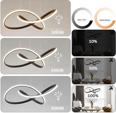 Moderne Scandinavische hanglamp – Klaverontwerp