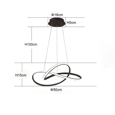 Moderne Scandinavische hanglamp – Klaverontwerp