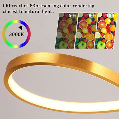 Moderne LED Hanglamp Ringen – Verstelbaar en Dimbaar