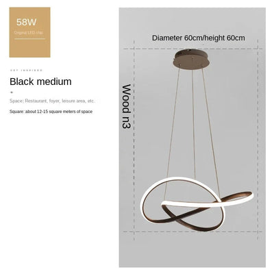 Moderne Scandinavische hanglamp – Klaverontwerp
