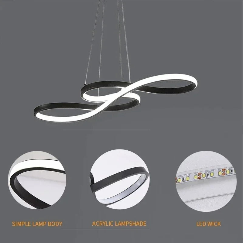 Moderne LED Hanglamp Ringen – Verstelbaar en Dimbaar