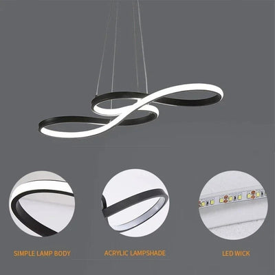 Moderne LED Hanglamp Ringen – Verstelbaar en Dimbaar