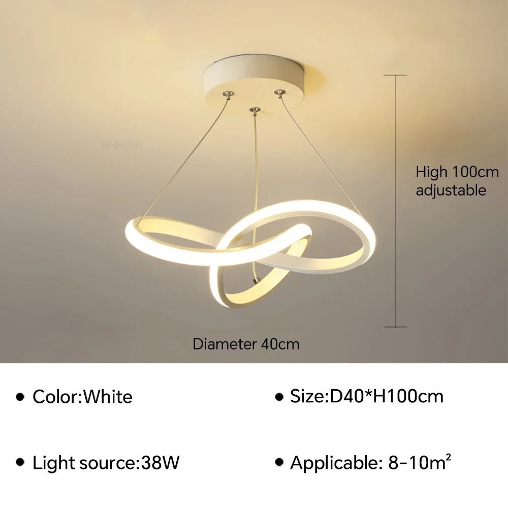 Moderne Scandinavische hanglamp – Klaverontwerp