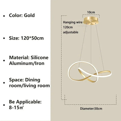 Moderne Scandinavische hanglamp – Klaverontwerp