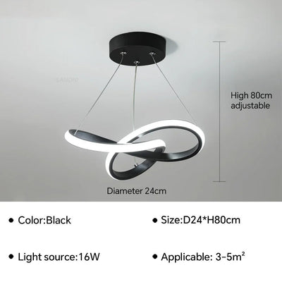 Moderne Scandinavische hanglamp – Klaverontwerp