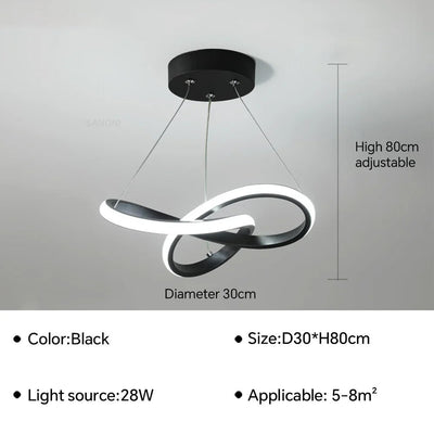 Moderne Scandinavische hanglamp – Klaverontwerp