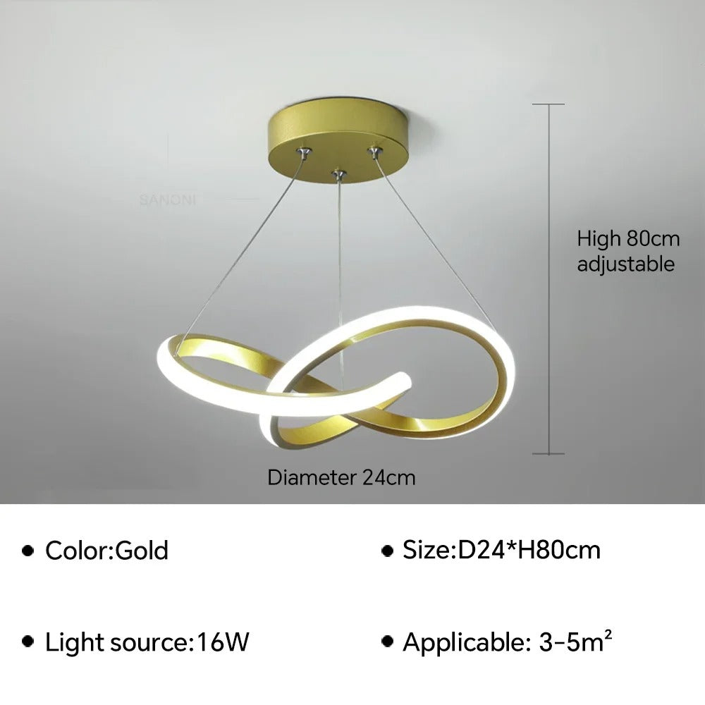 Moderne Scandinavische hanglamp – Klaverontwerp