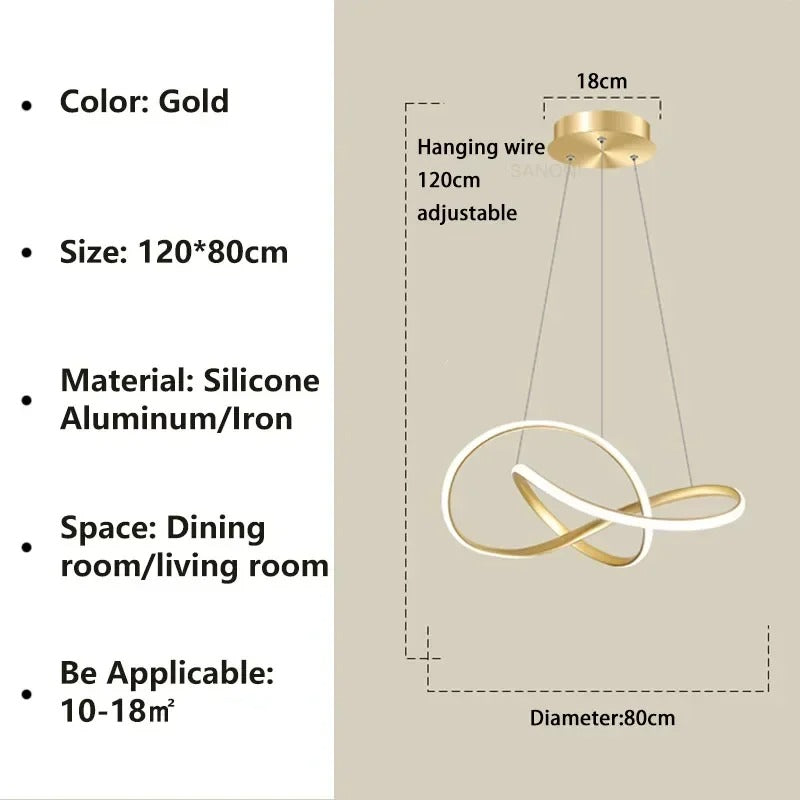 Moderne Scandinavische hanglamp – Klaverontwerp