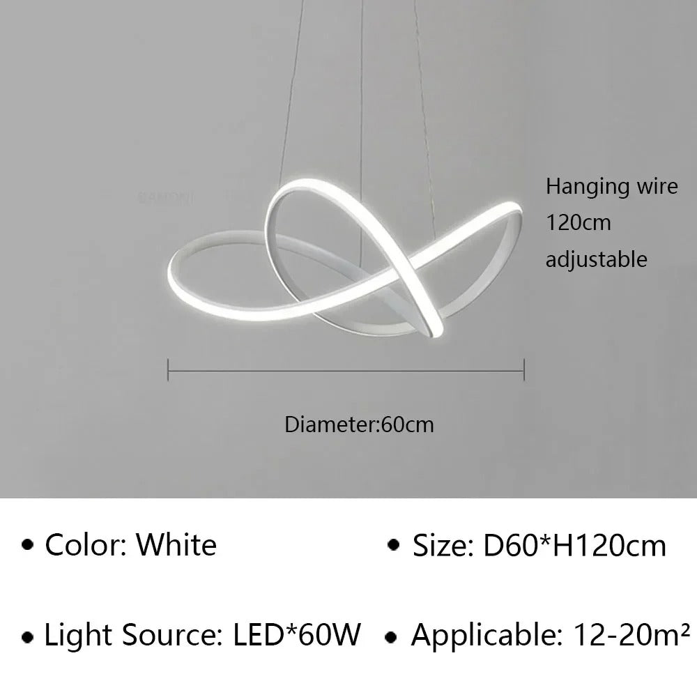 Moderne Scandinavische hanglamp – Klaverontwerp